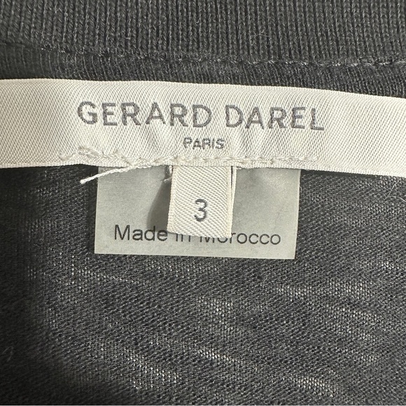 Gerard Darel Paris v-neck top, size 3 (US 12-14), floral/metallic, luxury, fall - Picture 2 of 11